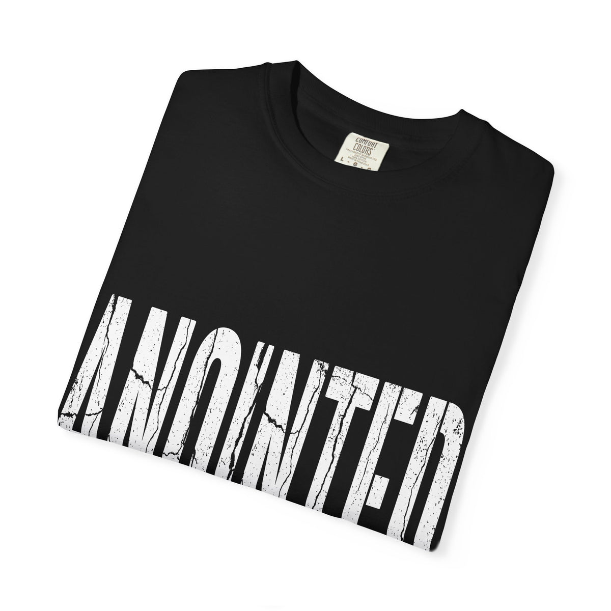 BRKN Anointed By Hardship Heavyweight Tee, Black (Unisex)