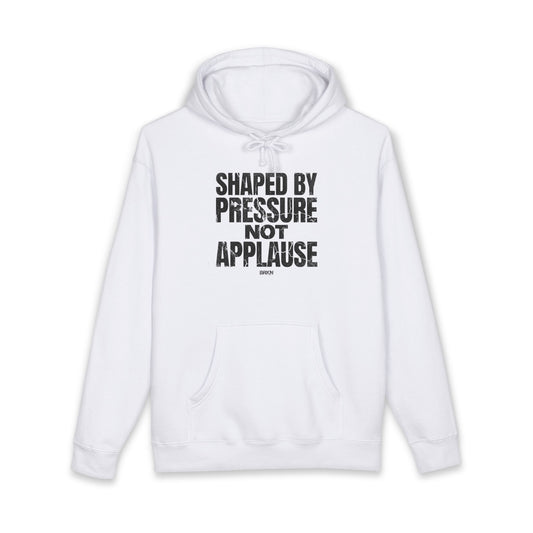 BRKN Shaped By Pressure Heavyweight Hoodie, White (Unisex)