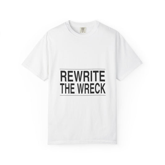 BRKN Rewrite The Wreck Heavyweight Tee, White (Unisex)