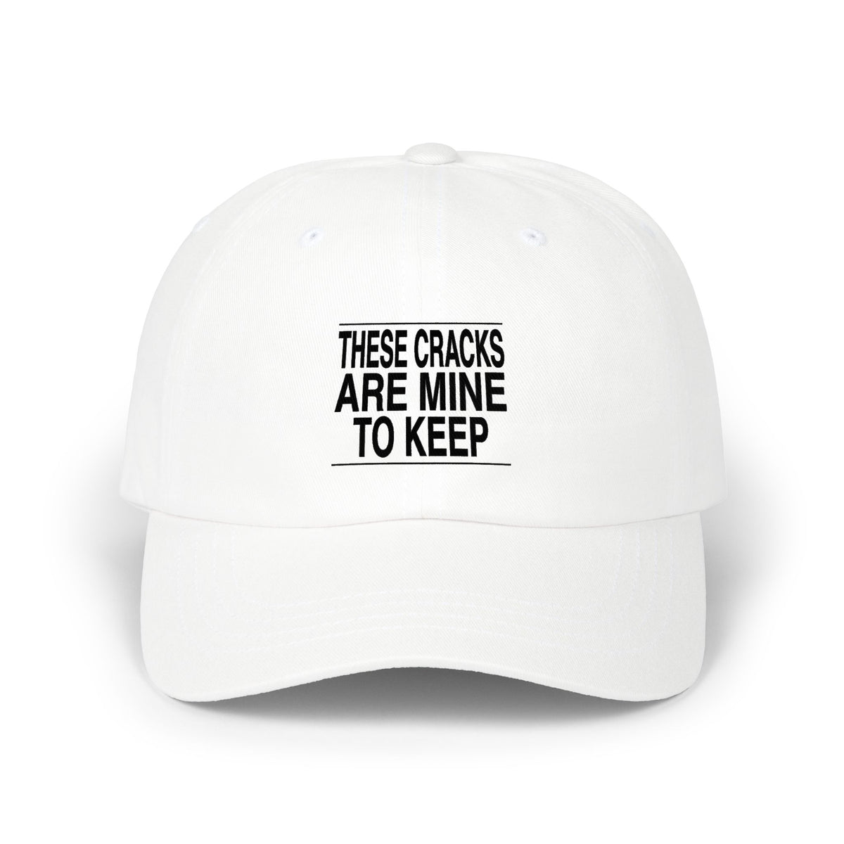 BRKN “These Cracks Are Mine To Keep” Dad Cap, White