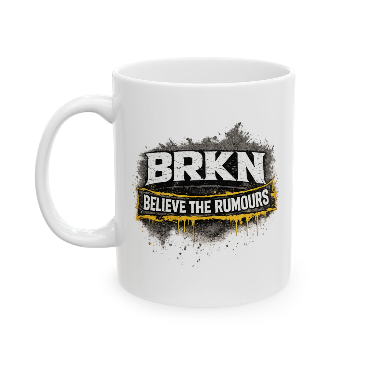 BRKN Believe The Rumours Ceramic Mug, 11oz