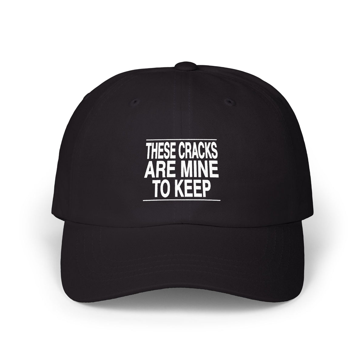 BRKN “These Cracks Are Mine To Keep” Dad Cap, Black