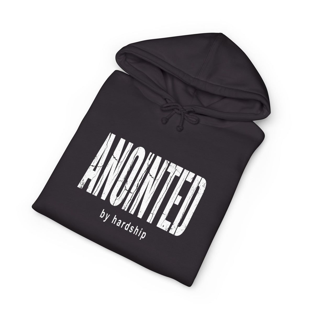 BRKN Anointed By Hardship Heavyweight Hoodie, Black (Unisex)