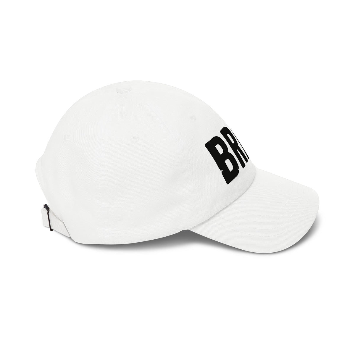 BRKN Wordmark Dad Cap, White