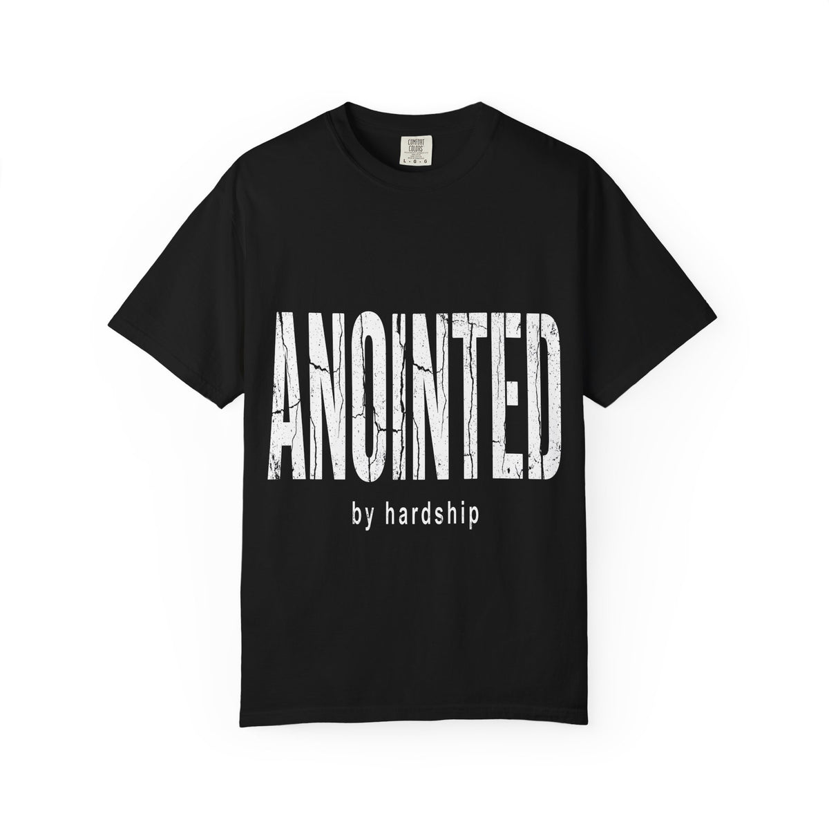 BRKN Anointed By Hardship Heavyweight Tee, Black (Unisex)