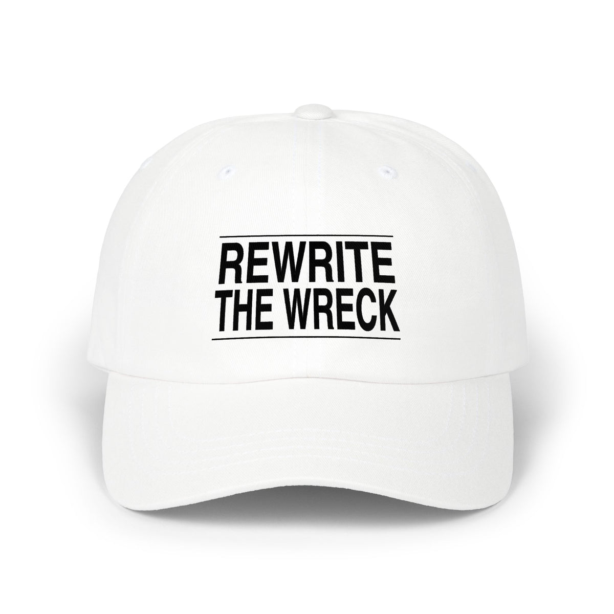 BRKN “Rewrite The Wreck” Dad Cap, White