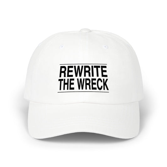 BRKN “Rewrite The Wreck” Dad Cap, White