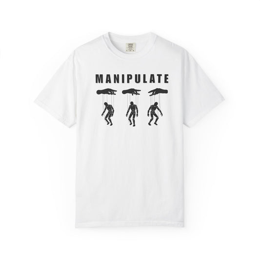 BRKN Puppet Strings Heavyweight Tee, White (Unisex)