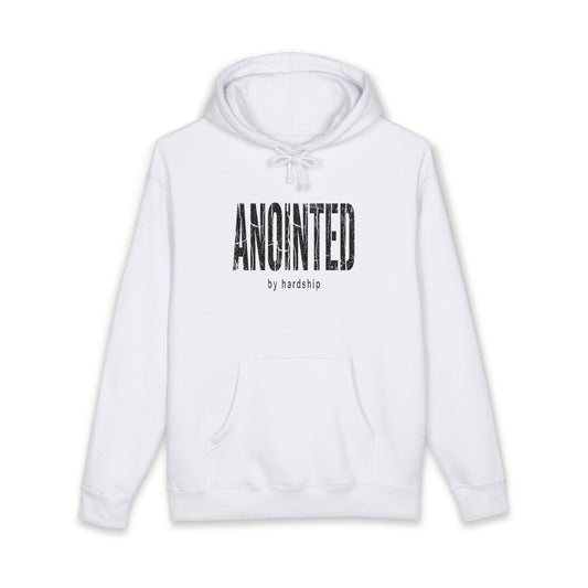 BRKN Anointed By Hardship Heavyweight Hoodie, White (Unisex)
