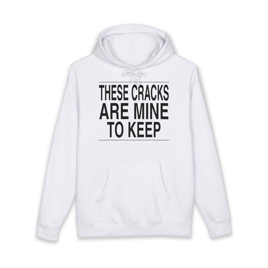 BRKN These Cracks Are Mine To Keep Heavyweight Hoodie, White (Unisex)