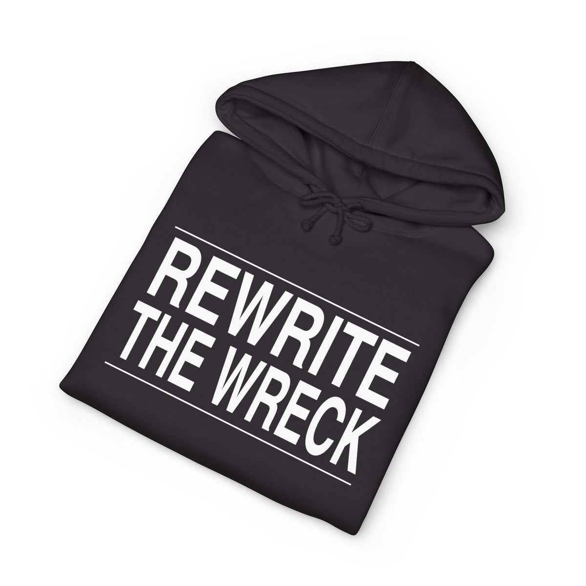 BRKN Rewrite The Wreck Heavyweight Hoodie, Black (Unisex)