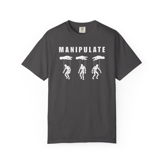 BRKN Puppet Strings Heavyweight Tee, Black & Graphite (Unisex)