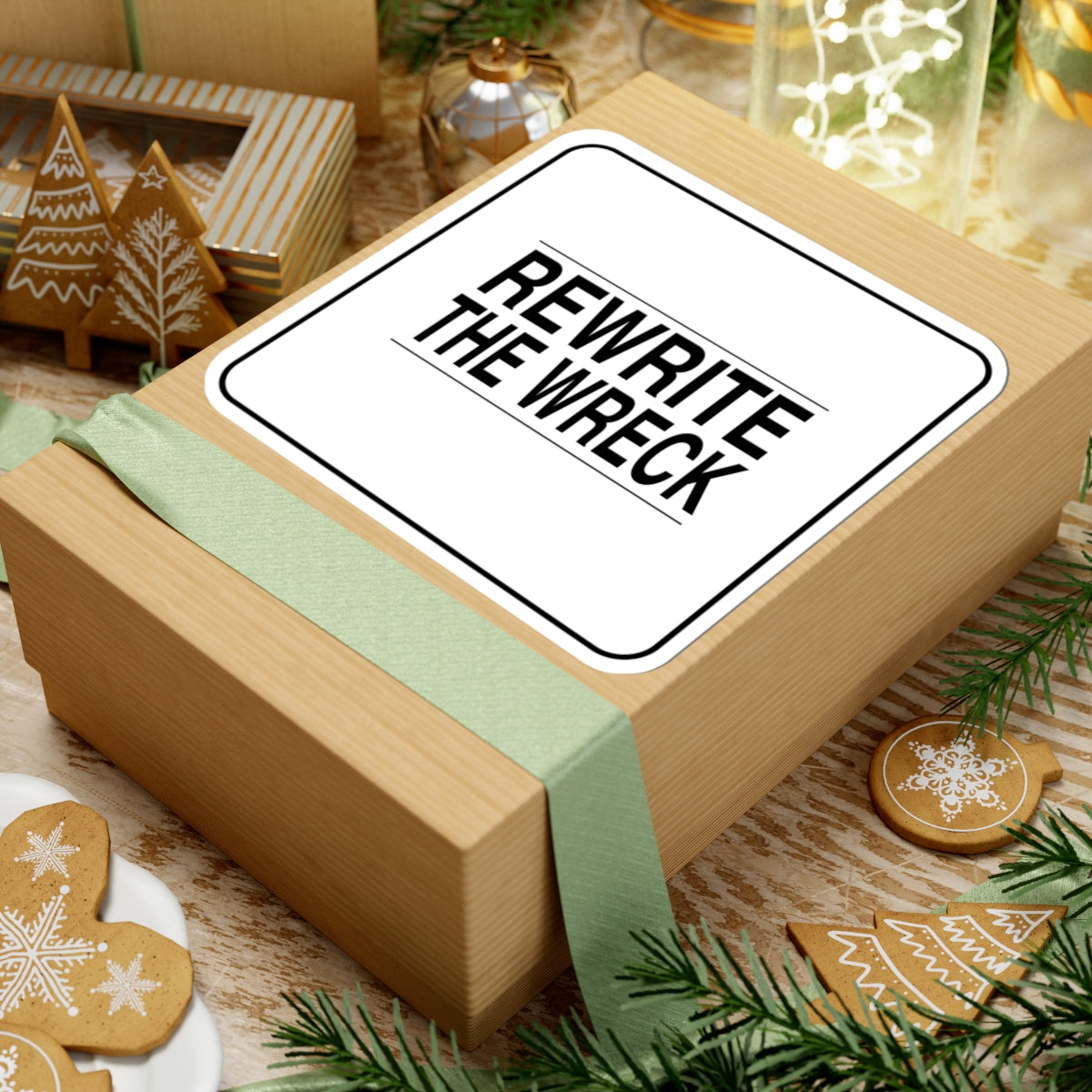BRKN “Rewrite The Wreck” Kiss-Cut Sticker