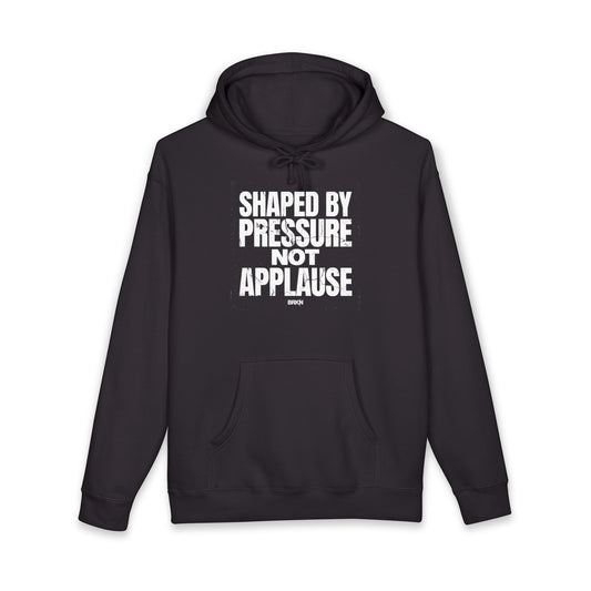 BRKN Shaped By Pressure Heavyweight Hoodie, Black (Unisex)