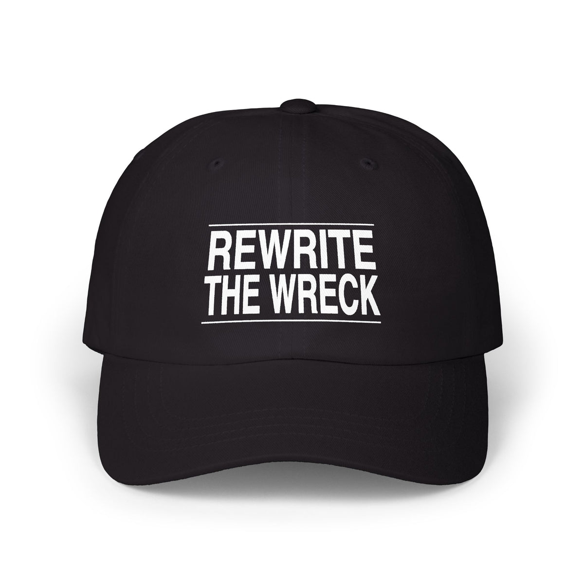 BRKN “Rewrite The Wreck” Dad Cap, Black
