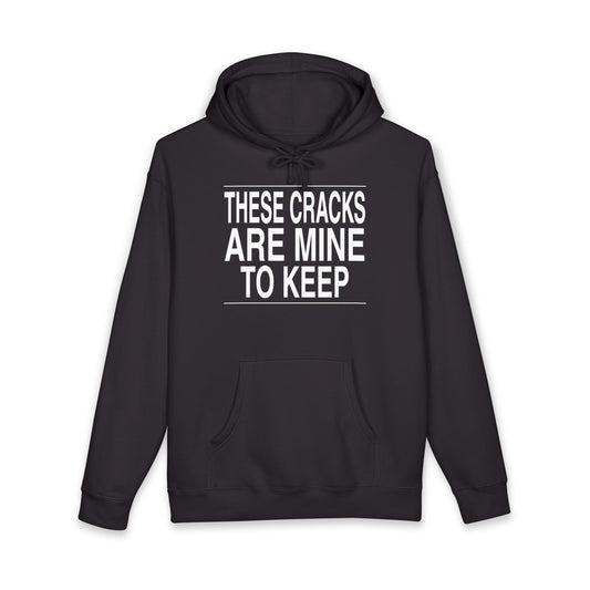 BRKN These Cracks Are Mine To Keep Heavyweight Hoodie, Black (Unisex)