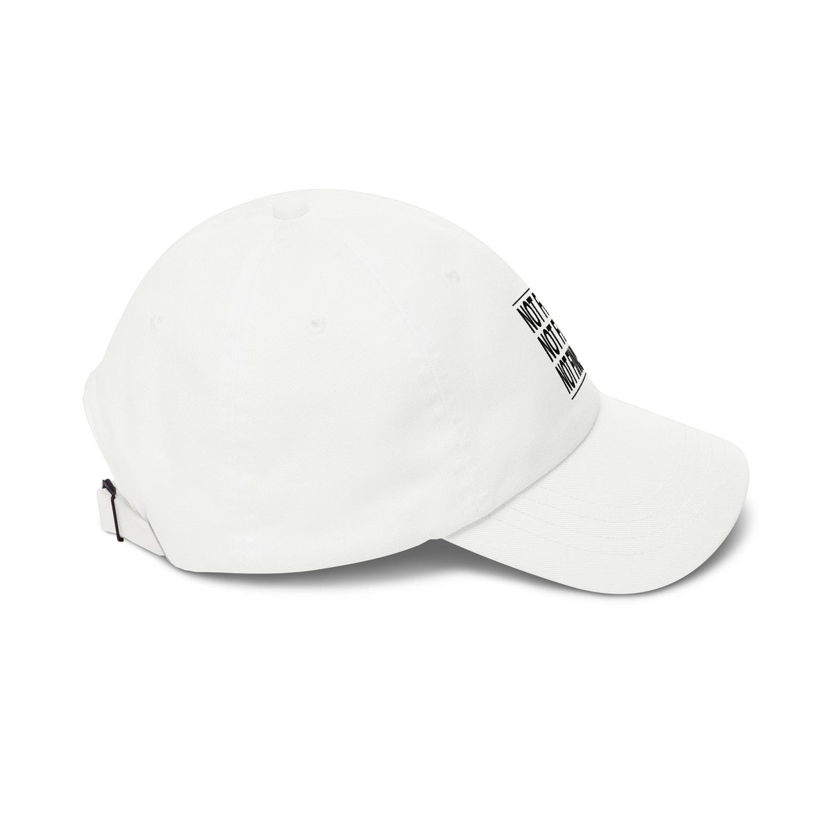 BRKN “Not Fixed. Not Fake. Not Finished.” Dad Cap, White