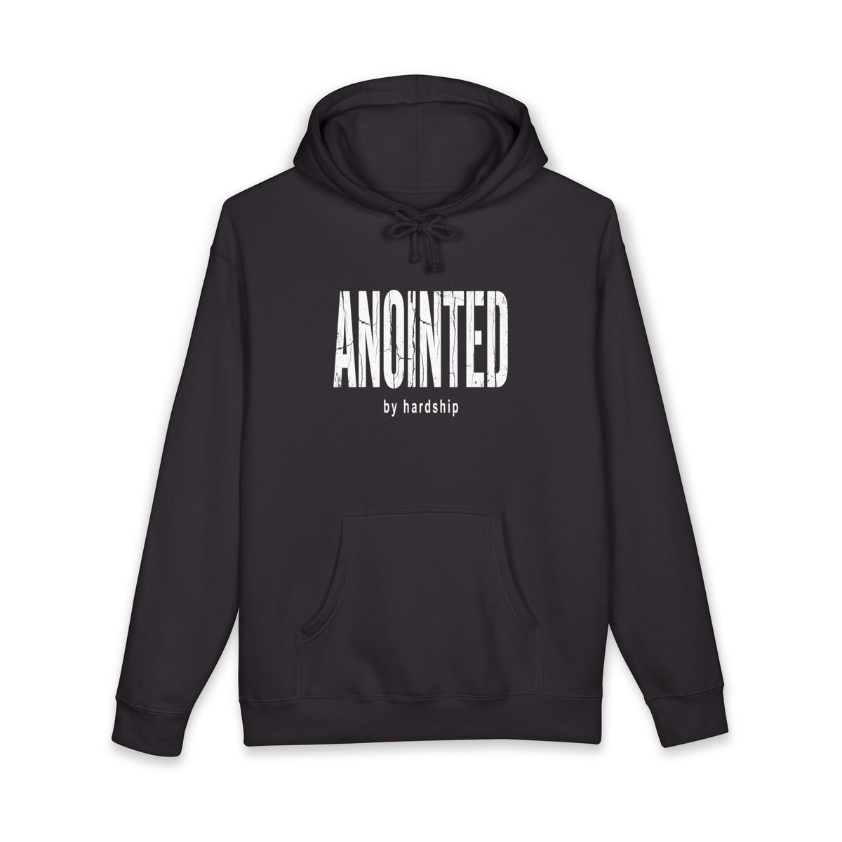 BRKN Anointed By Hardship Heavyweight Hoodie, Black (Unisex)