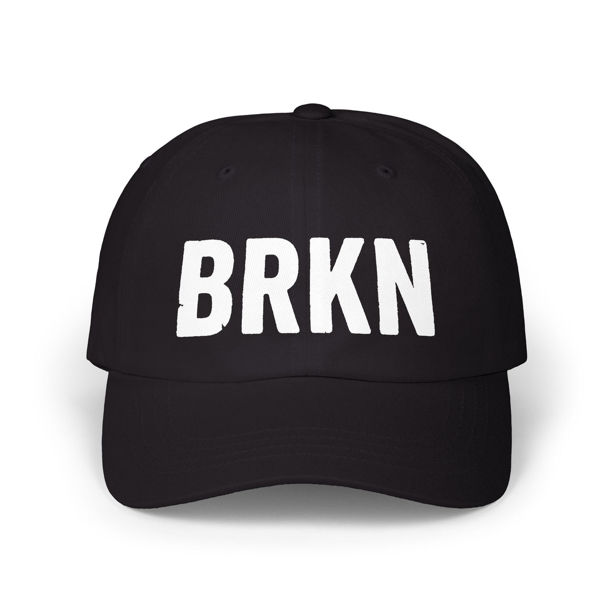 BRKN Wordmark Dad Cap, Black