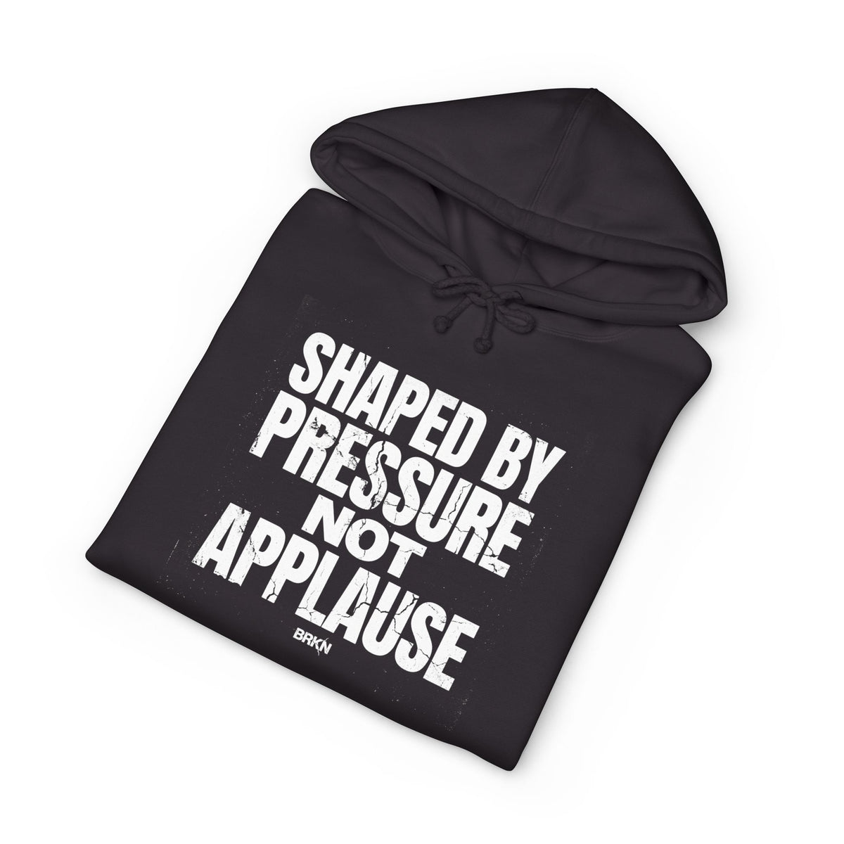BRKN Shaped By Pressure Heavyweight Hoodie, Black (Unisex)
